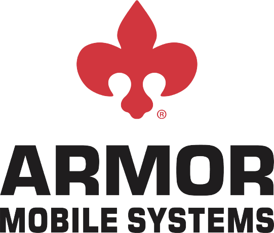 Armor Mobile Systems 2018 Medical Mobile Coaches Logo with Fleur-de-lis Transparent
