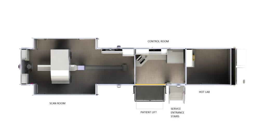 mobile pet/ct trailer